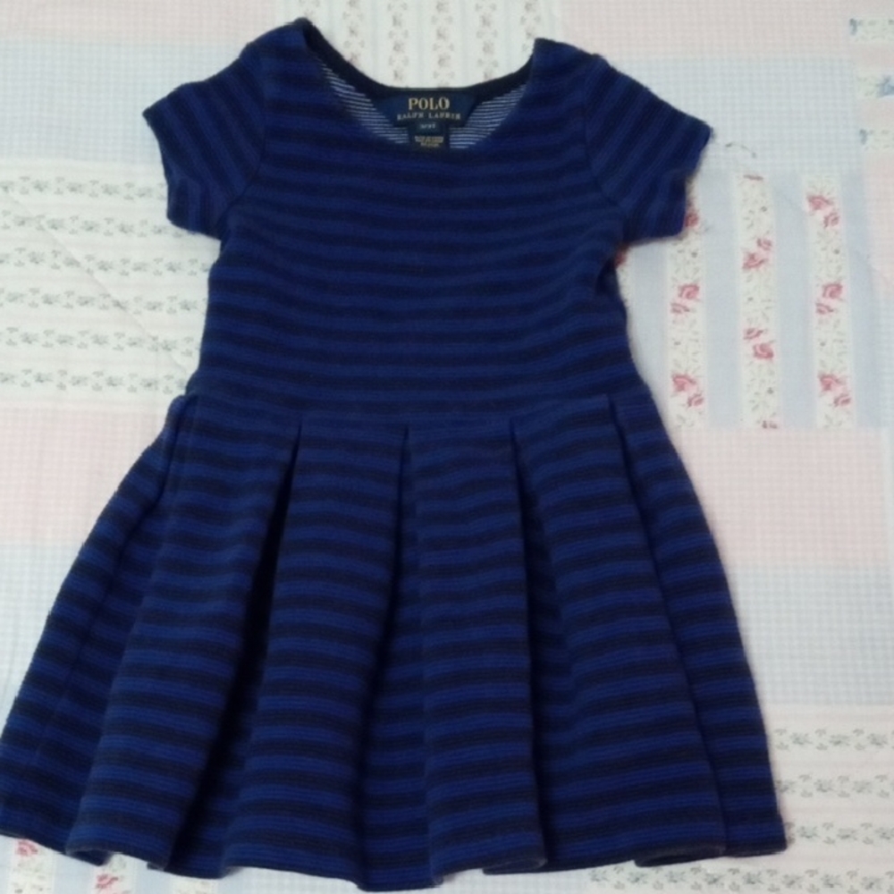 Polo by Ralph Lauren Kids Navy Striped Dress